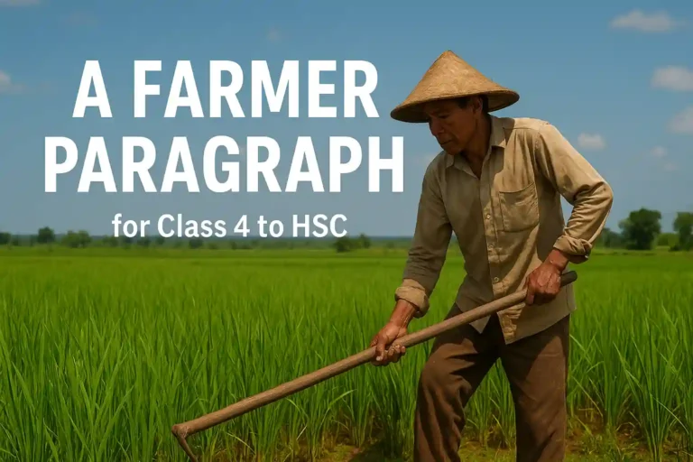 A Farmer Paragraph for Class 4 to HSC (100 to 300 Words)